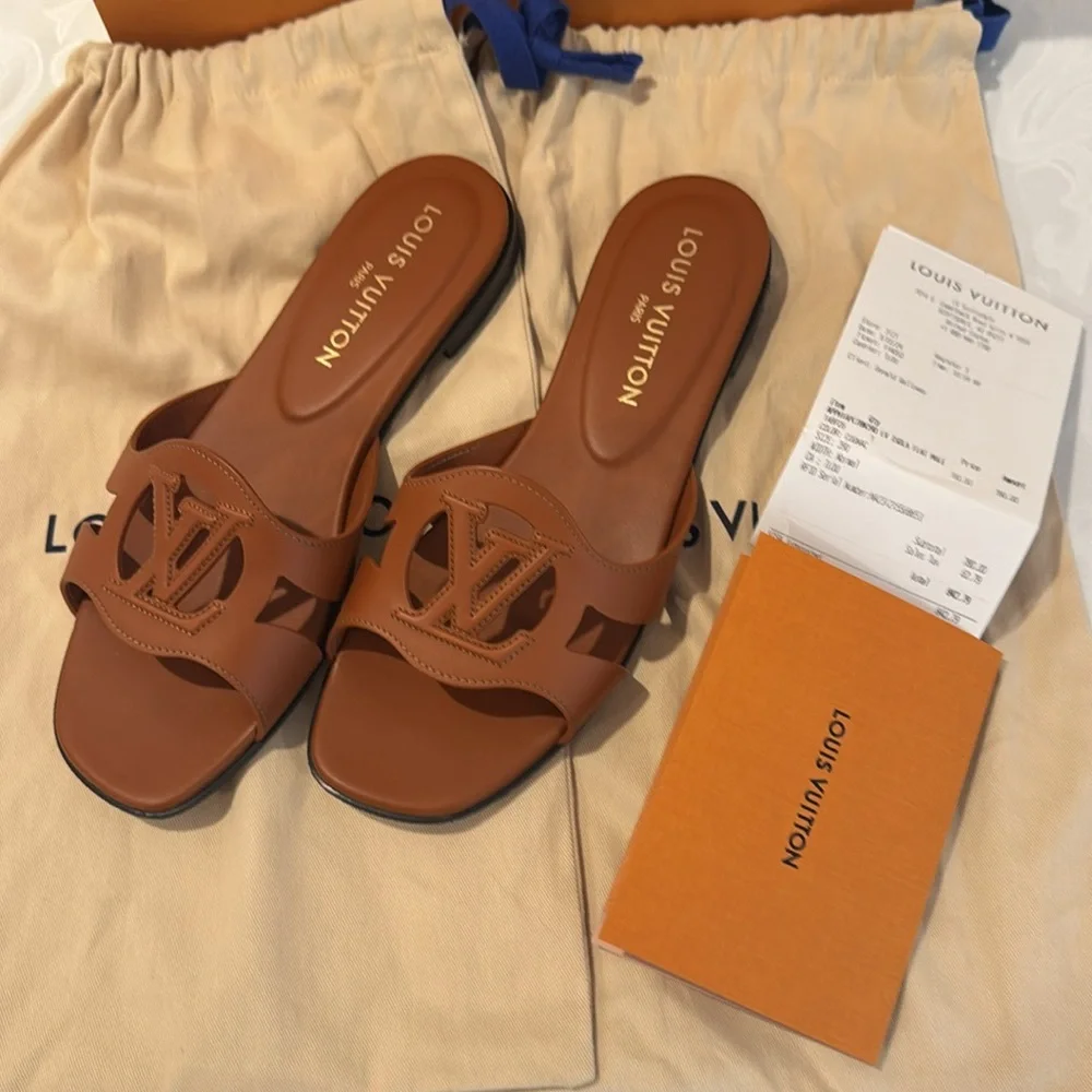 JUST LIKE NEW! LV Isola Flat Mule. EU 39 - Picture 5 of 15